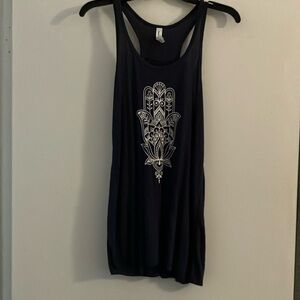Hamsa/yoga lotus tank top